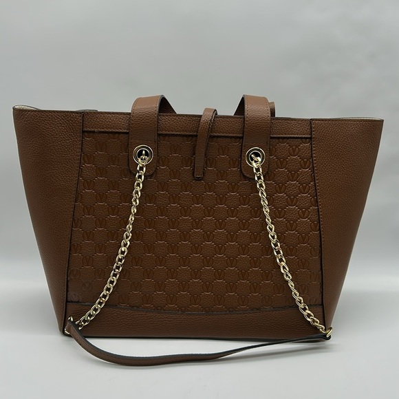 2181- Valentino By Mario Valentino Italian Leather Tote Bag NWT - Picture 4 of 12